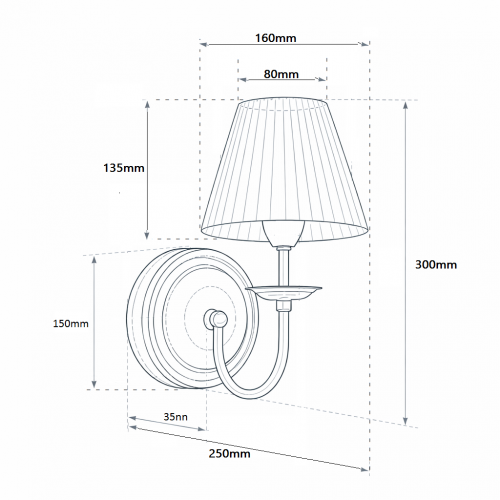 Бра и настенный светильник «Сабрина» 50222 (2026)