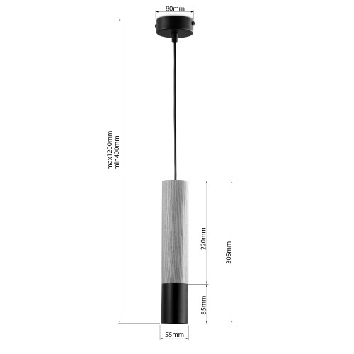 Точечный светильник «Глейз Wood» 40555