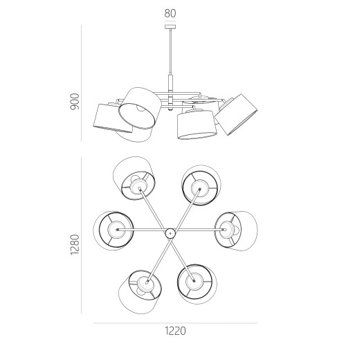 Люстра «Лефор» 60505