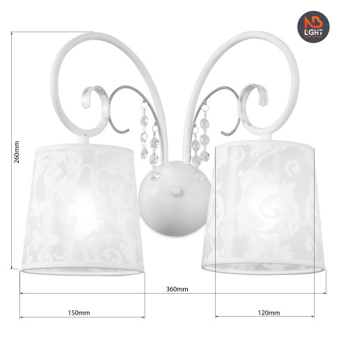 Бра и настенный светильник «Анита Crystal» 50202