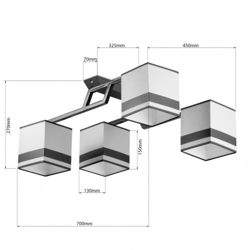 Люстра «Риквадро» 70004