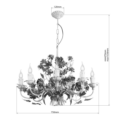 Люстра «Розалия» 60866