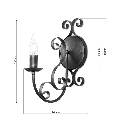 Бра и настенный светильник «Элеонора» 13411