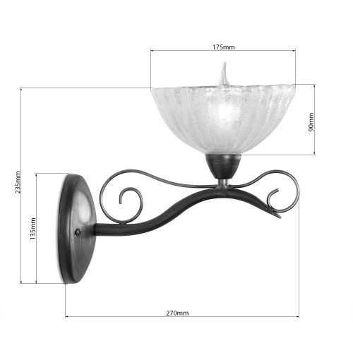 Бра и настенный светильник «Вильнюс» 60711