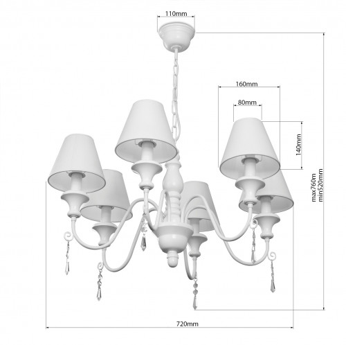 Люстра «Дорис Crystal» 1106