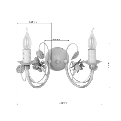 Бра и настенный светильник «Камелия» 40802