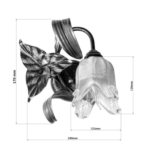 Бра и настенный светильник «Лизавета» 17201