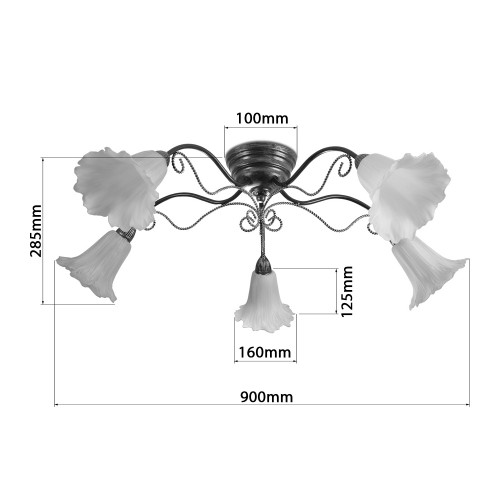 Люстра «Плетенка» 1750