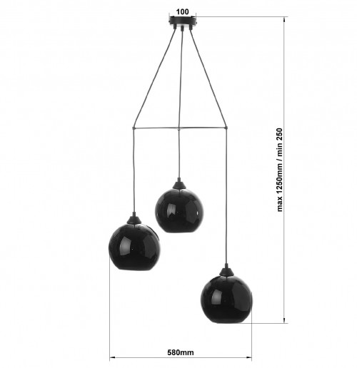 Подвес «Бабл Black gloss» 11103 (2021)