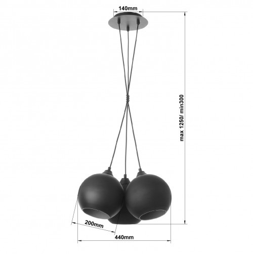 Подвес «Бабл Black - Gold» 16506 (2021)