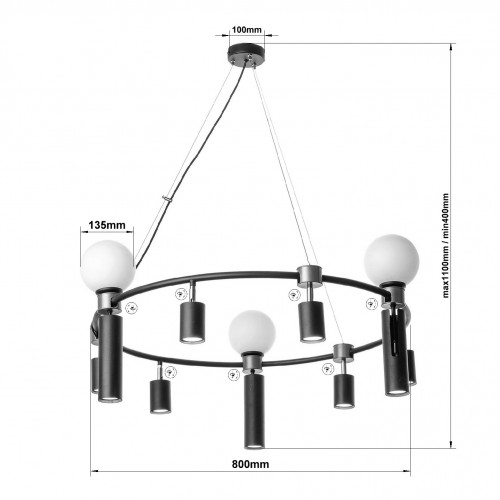 Люстра «Джеймс» 70705 (2021)