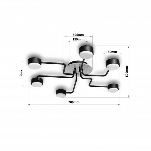 Люстра «Такуми» 80306 (2024)